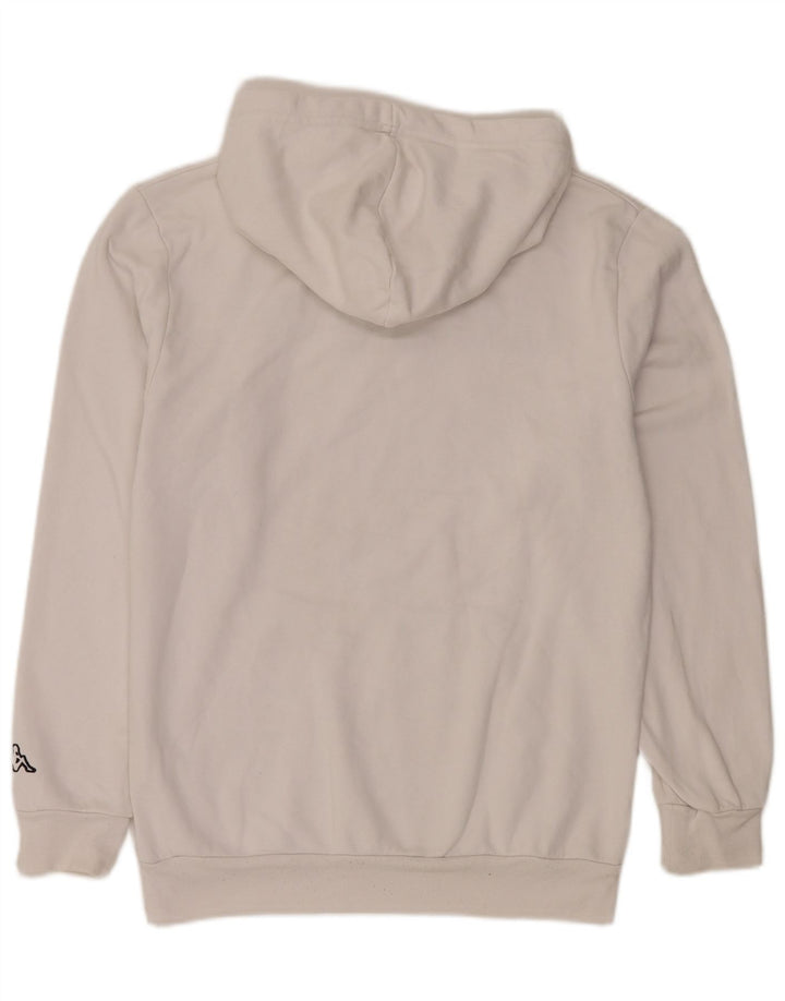 KAPPA Pull à capuche graphique pour homme en coton blanc Taille L