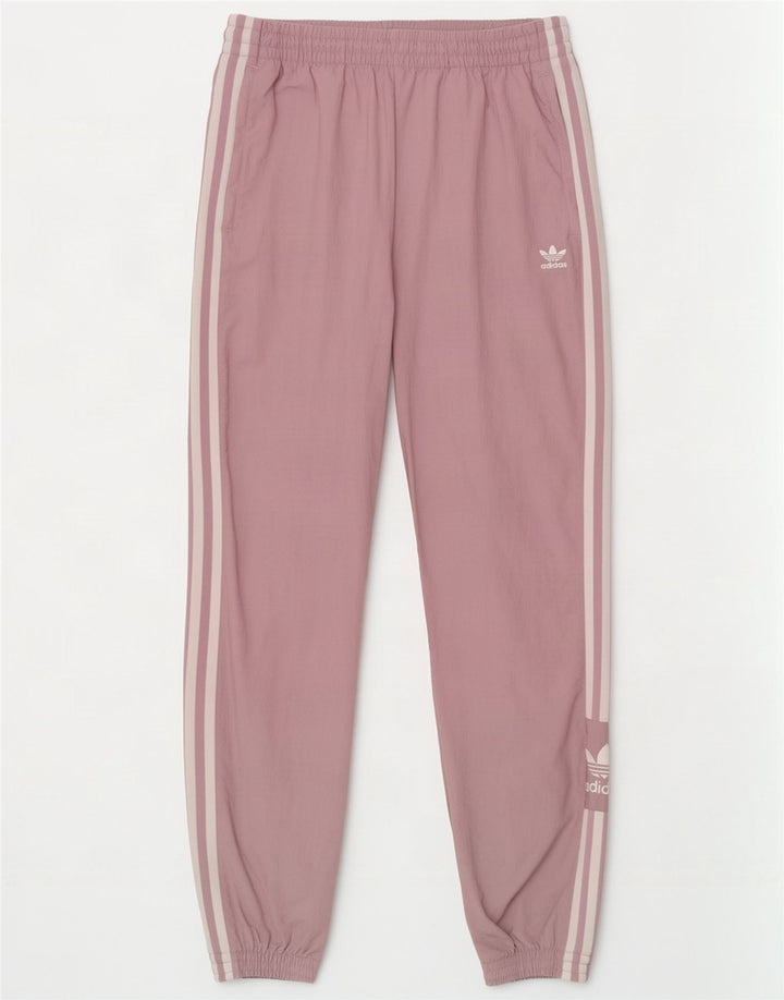 Adidas Pantalon de survêtement pour femme UK 14 Nylon violet moyen