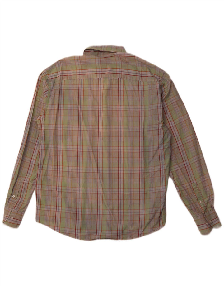 SERGIO TACCHINI Chemise Homme Grand Carreau Vert Coton