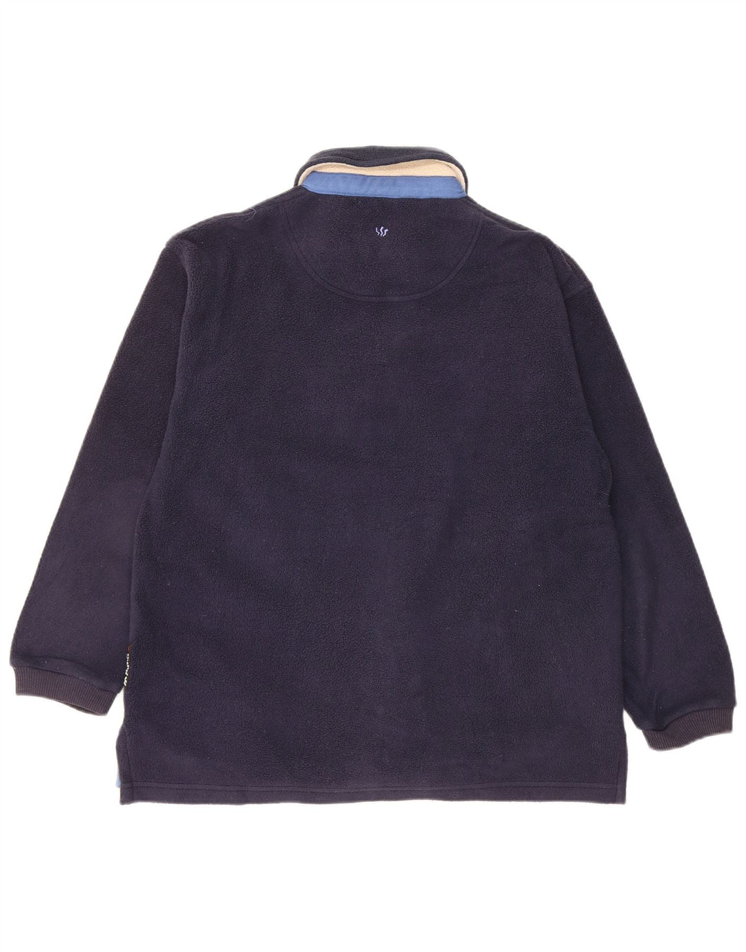 FAT FACE Pull Polartec Coupe Ample à Col Polo Homme Bleu Marine XS