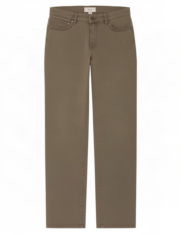 Marks & Spencer Jean droit pour femme UK 12 Medium W30 L29 Coton kaki