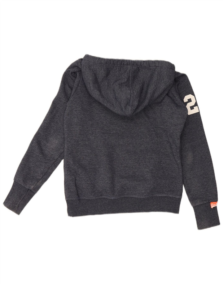 Superdry Pull à Capuche Graphique Homme Bleu Marine Moyen Coton