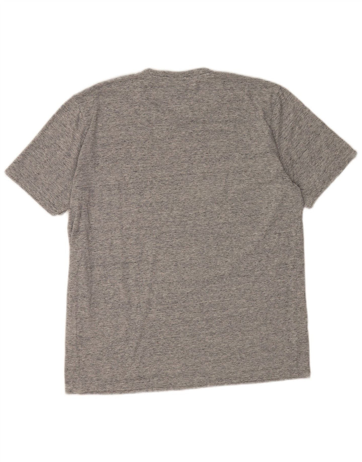 CHAMPION T-Shirt Graphique Homme Gris Moyen Moucheté Coton