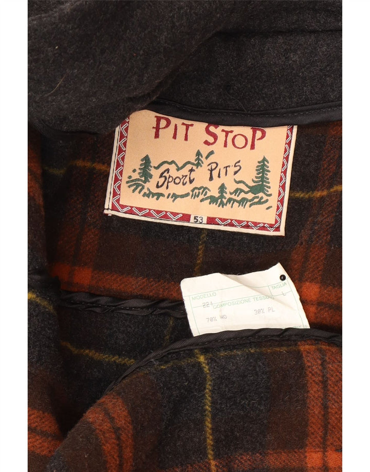 Pit Stop Duffle Coat Homme UK 40 Grande Laine Grise