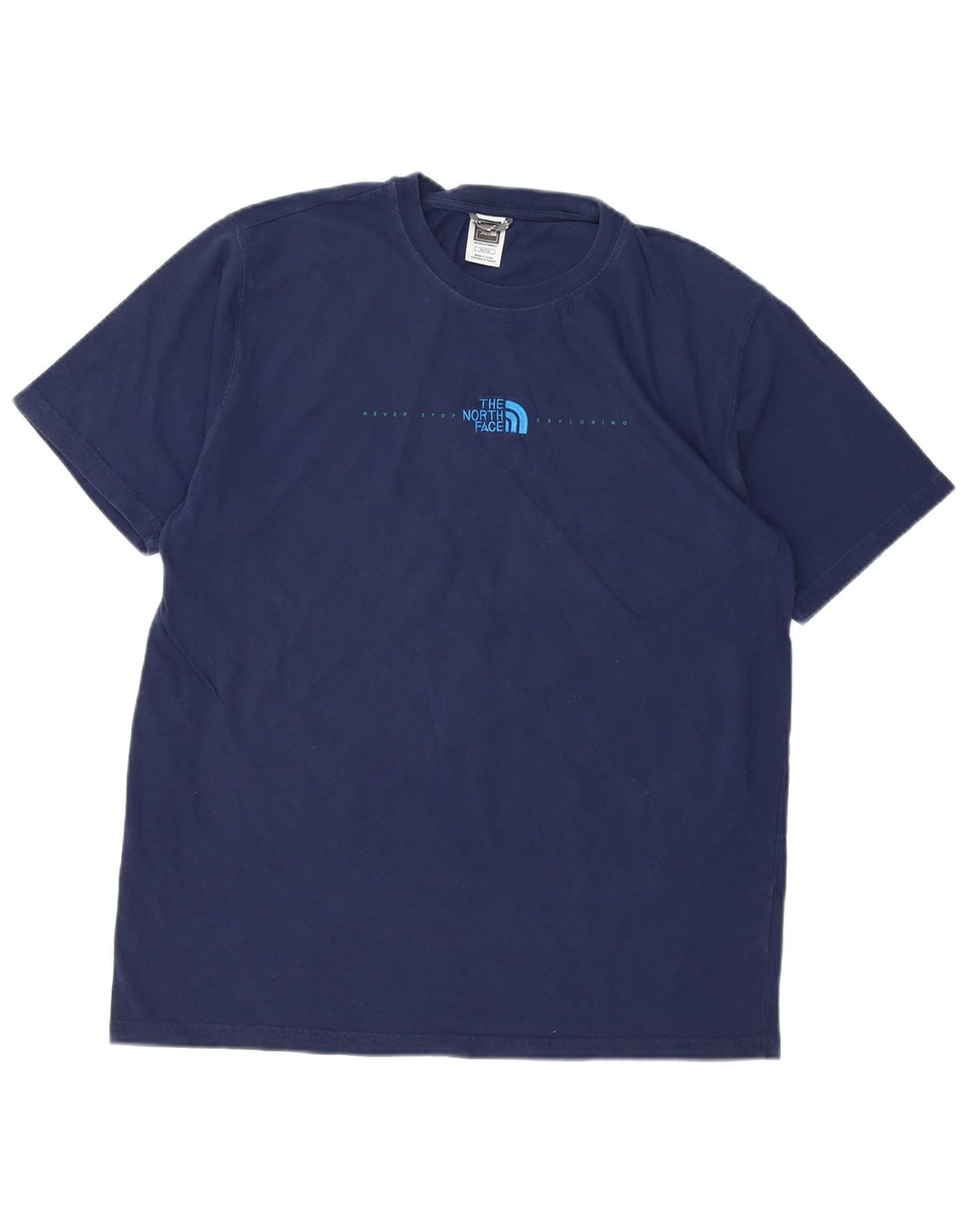 THE NORTH FACE T-Shirt Homme Top XL Bleu Marine Coton