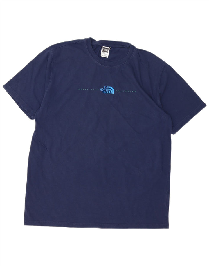 THE NORTH FACE T-Shirt Homme Top XL Bleu Marine Coton