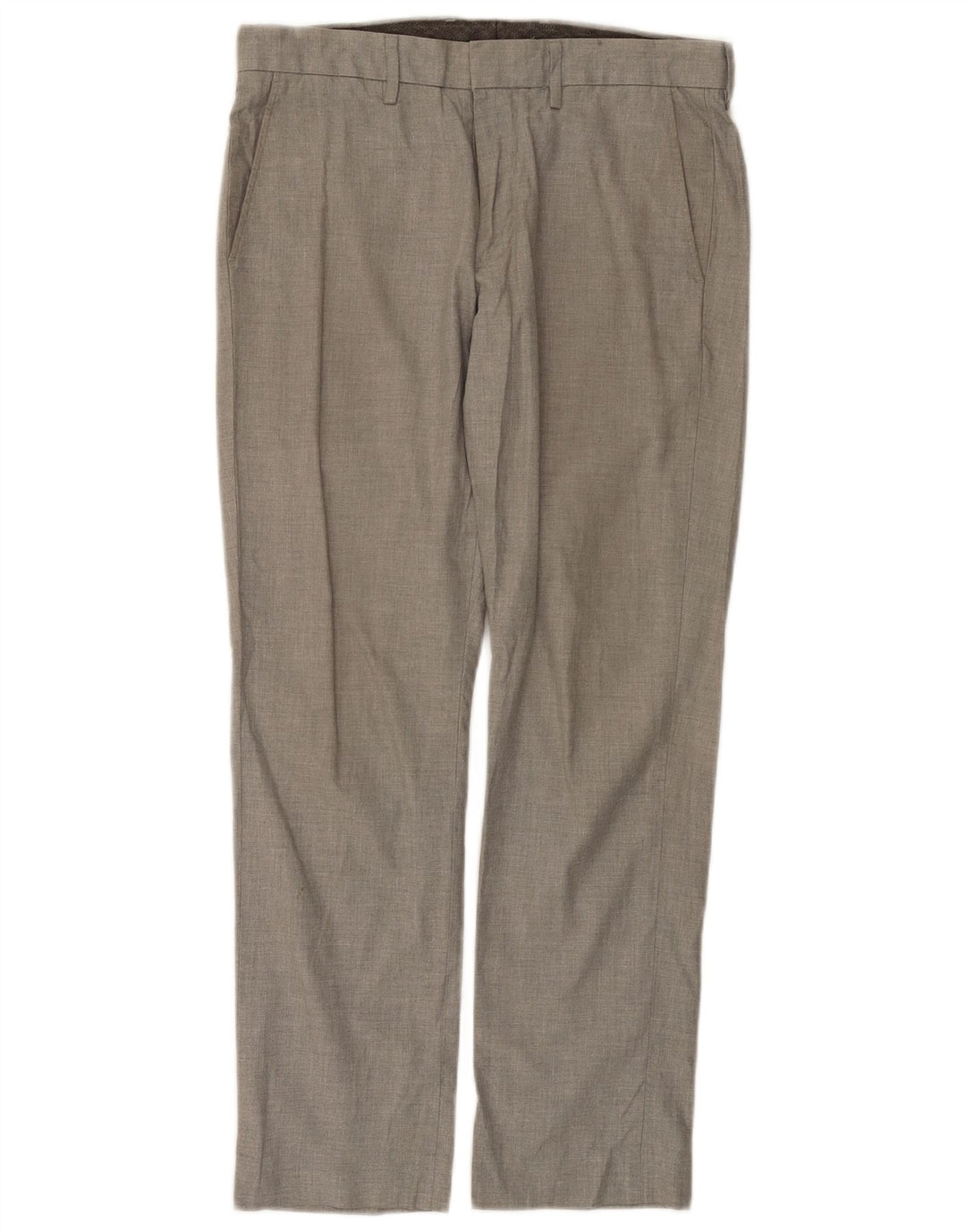 J. CREW Pantalon Chino Droit BOWERY Homme W31 L30 Gris Coton
