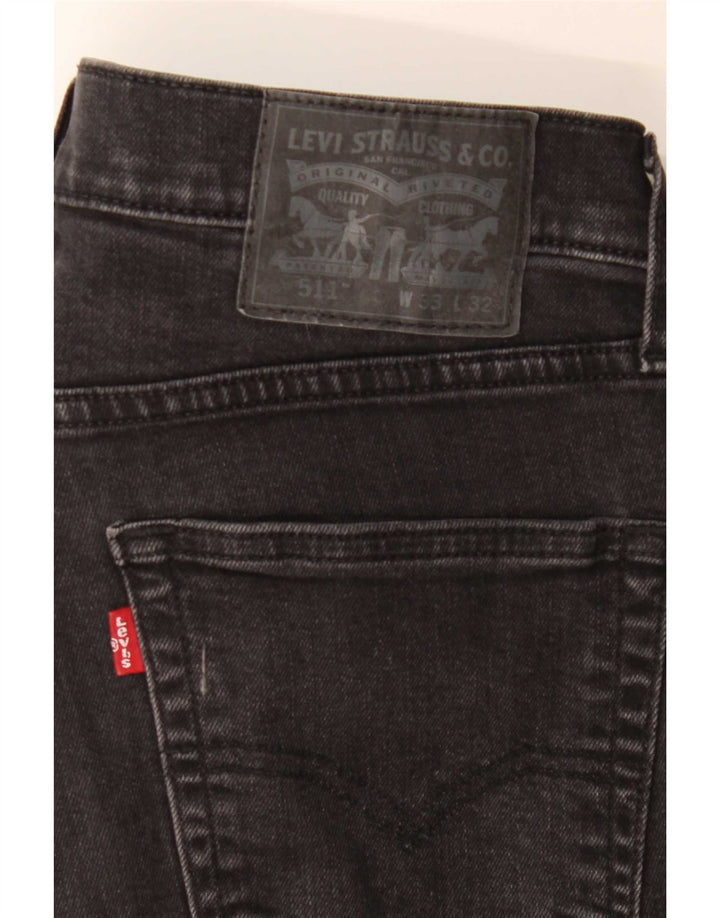 Levi's Jean Slim W33 L32 Homme Noir Coton