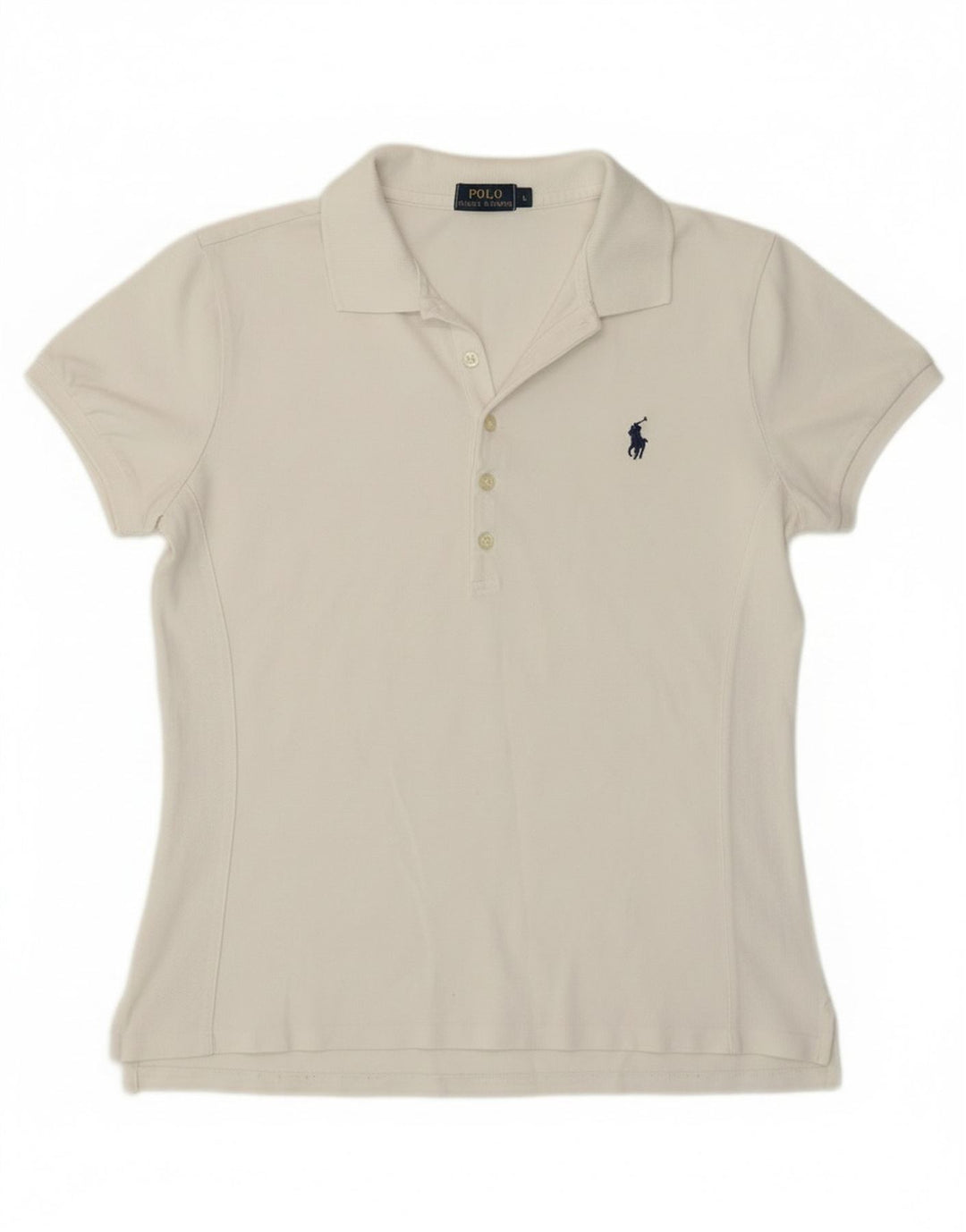 Polo Ralph Lauren Polo Femme Large Coton Blanc Cassé