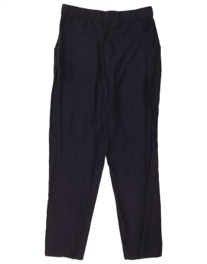 Massimo Dutti Pantalon Chino Droit Femme EU 40 Medium W30 L29 Bleu Marine