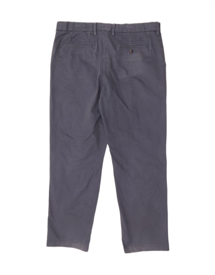 Marks & Spencer Pantalon de costume droit Blue Harbour pour homme W36 L29 Bleu marine