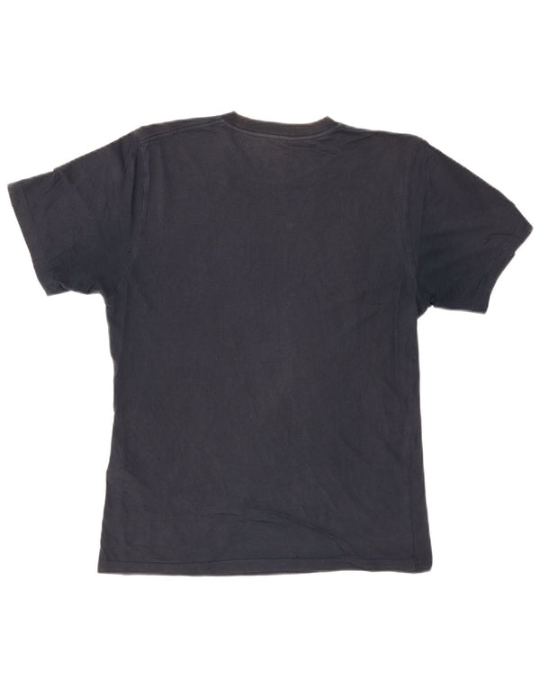 Vans Mens Custom Fit Graphic T-Shirt Top XL Bleu Marine Coton