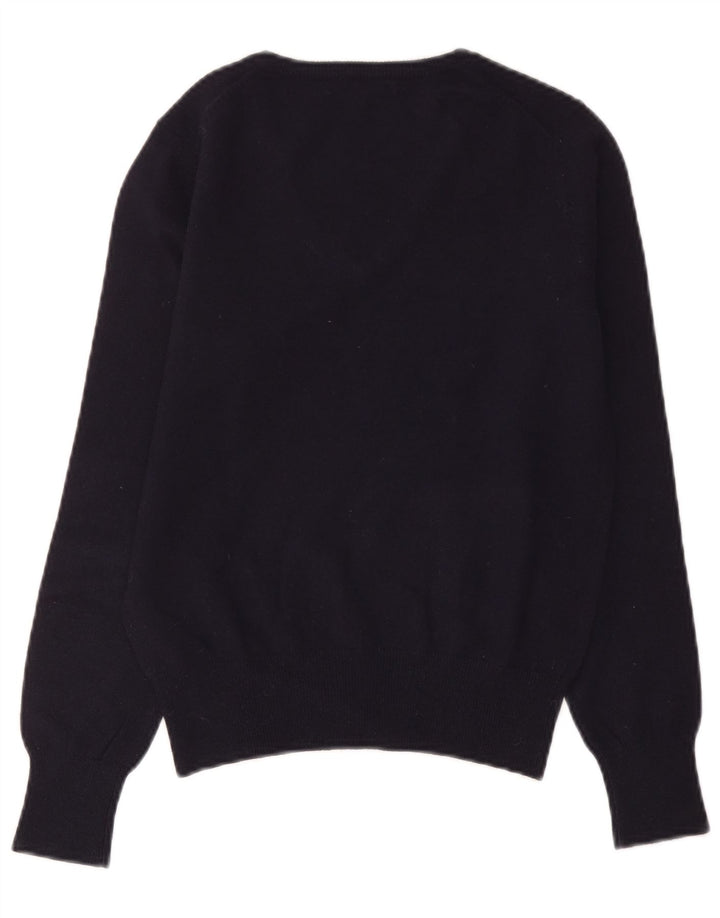 Gant Pull col en V pour femme UK 44 Laine noire moyenne