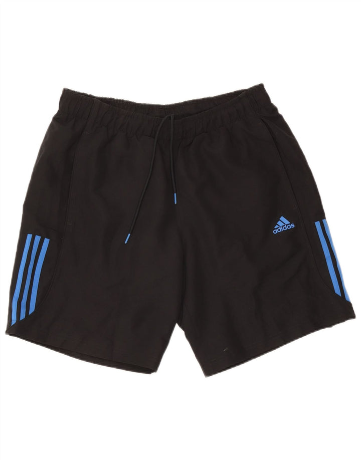 Adidas Short de sport Climalite pour homme, grand, noir, polyester