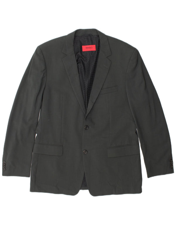 Hugo Boss Veste Blazer 2 Boutons Homme EU 52 XL Laine Grise