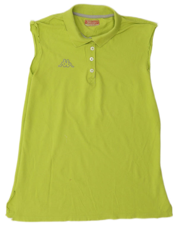Kappa Polo sans manches pour femme UK 20 2XL Vert