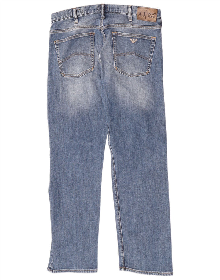 Armani Jean droit homme W34 L30 bleu coton
