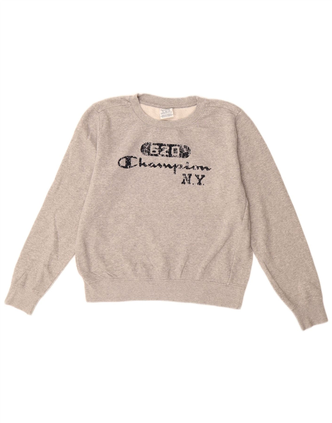 Champion Sweat-shirt graphique pour femme UK 14 Gris moyen moucheté