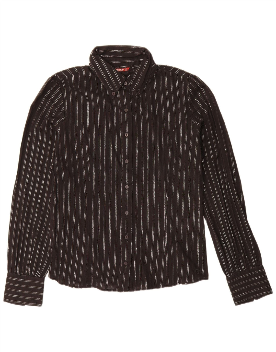 Carrera Chemise Femme UK 14 Coton Rayé Noir Moyen