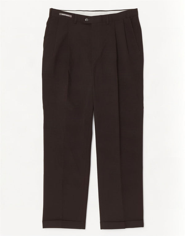 Marks & Spencer Pantalon de costume pour homme W34 L31 Noir Polyester