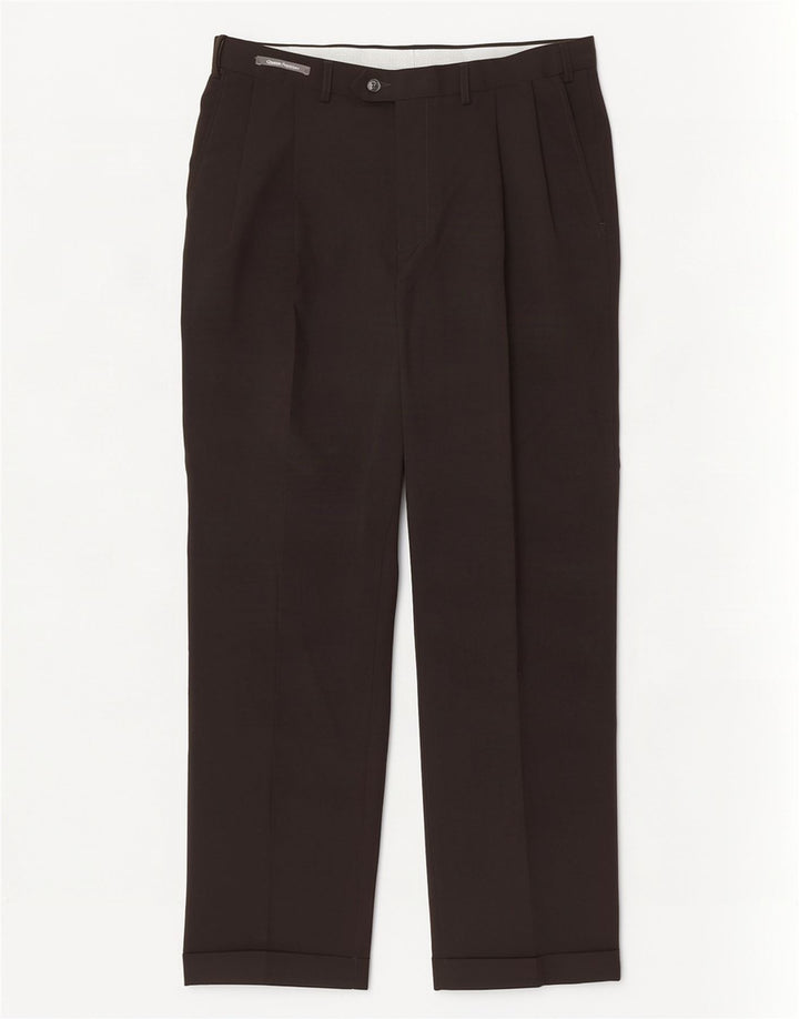 Marks & Spencer Pantalon de costume pour homme W34 L31 Noir Polyester