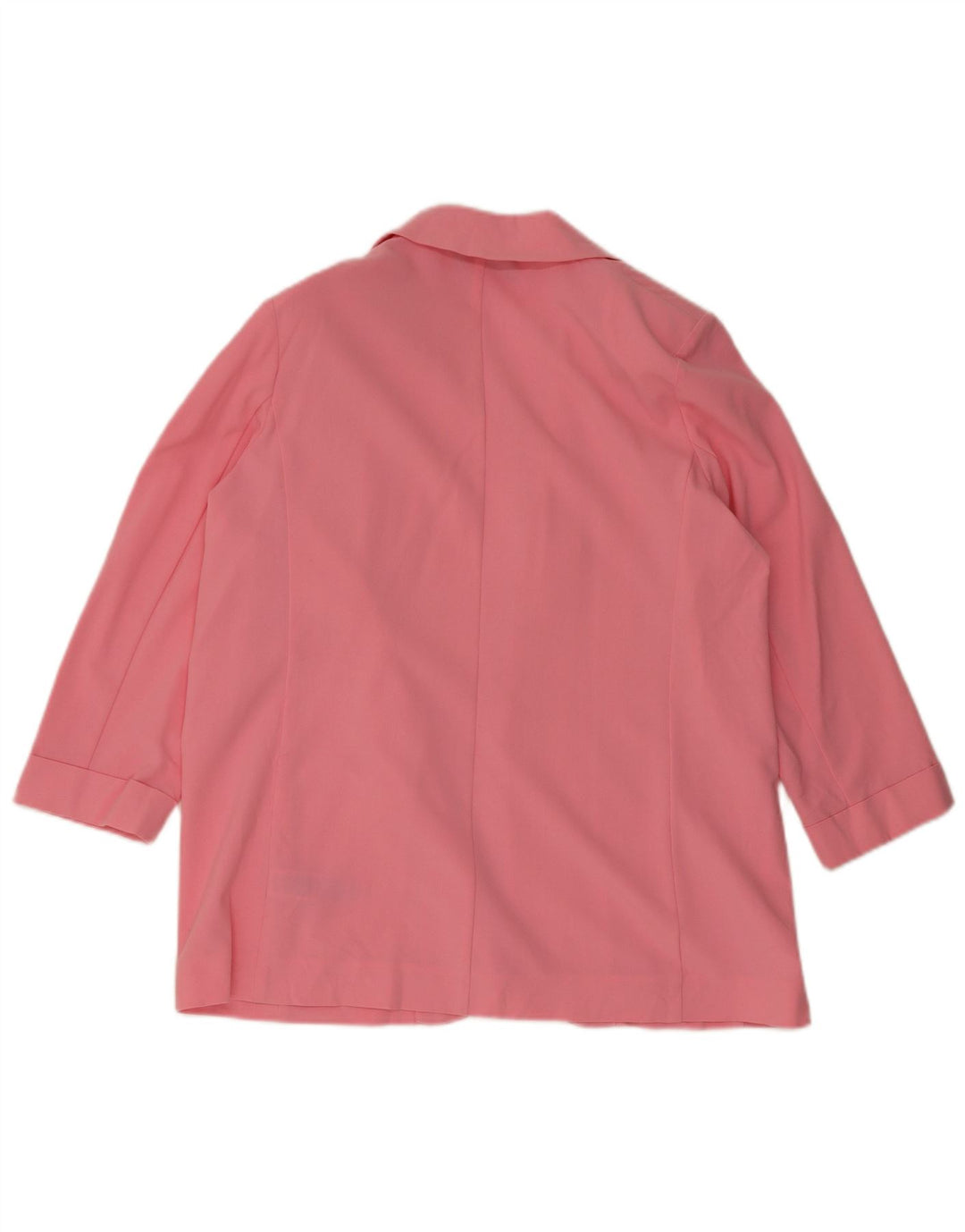 MARKS & SPENCER Veste blazer ouverte à manches 3/4 pour femme UK 16 Large Rose