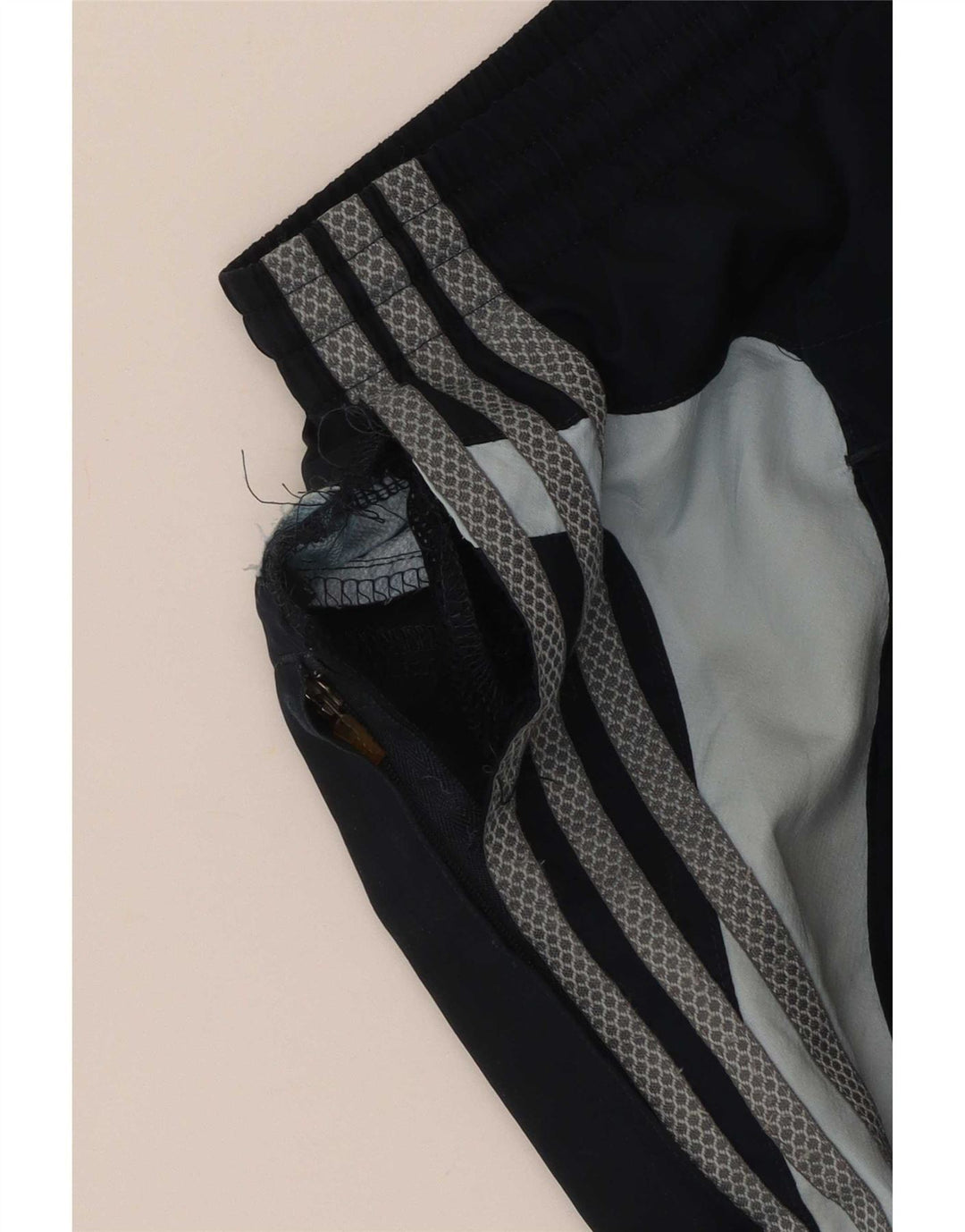 Adidas Pantalon de survêtement pour homme Large Bleu Marine Colorblock Polyester