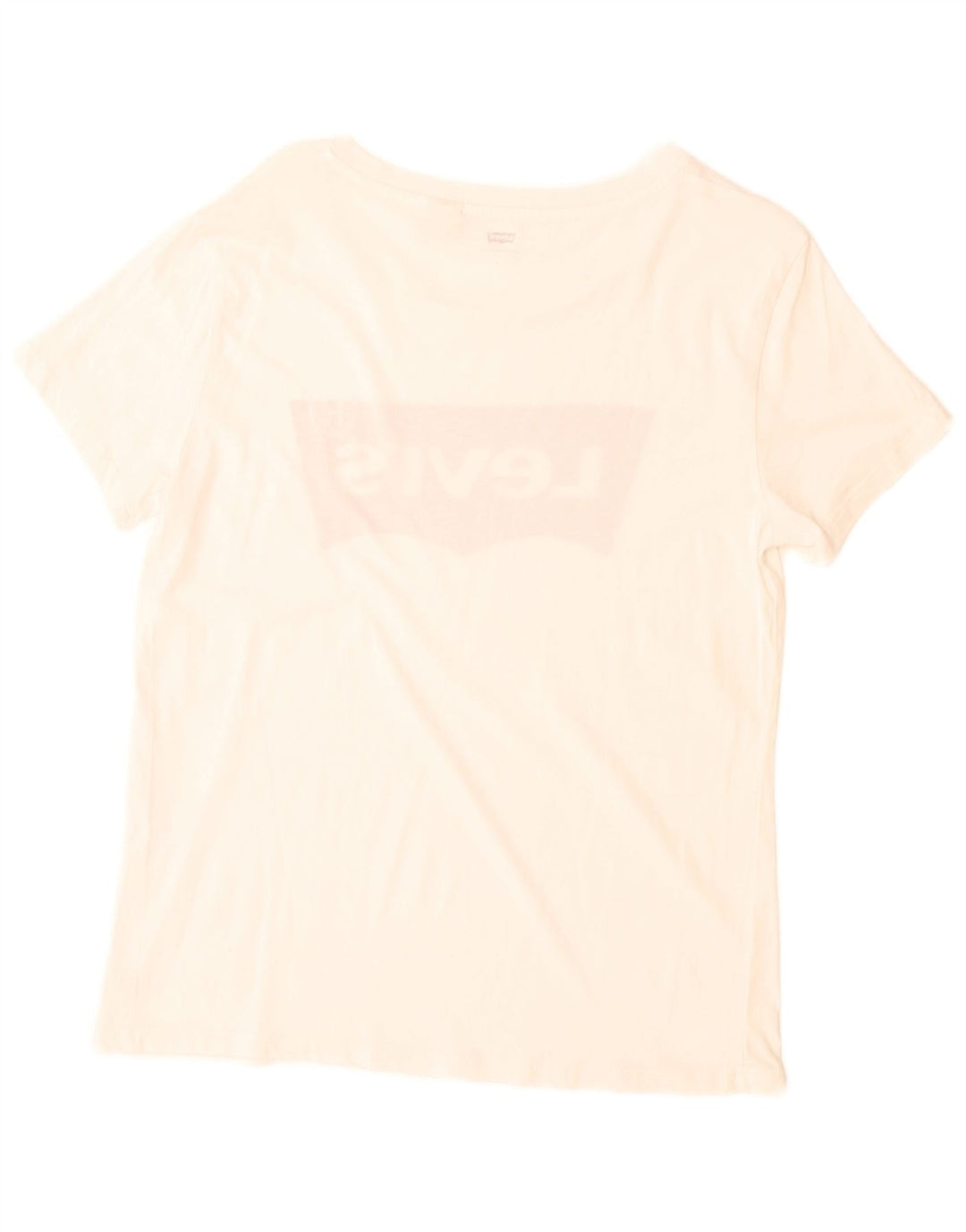 Levi's T-Shirt Graphique Femme UK 14 Blanc Moyen