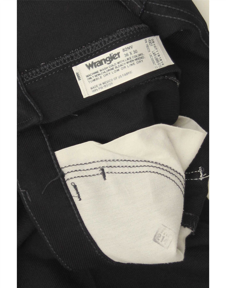 Wrangler Pantalon décontracté Bootcut pour homme W36 L30 Bleu marine Polyester
