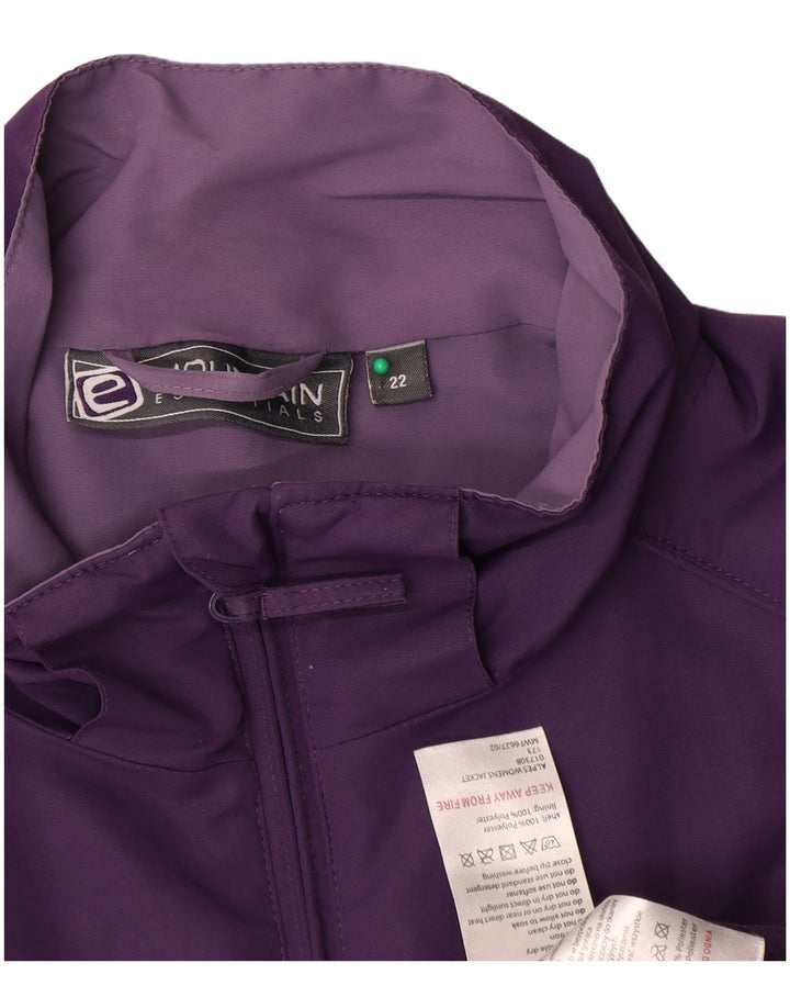 Mountain Essentials Veste coupe-vent pour femme UK 22 3XL Violet Polyester