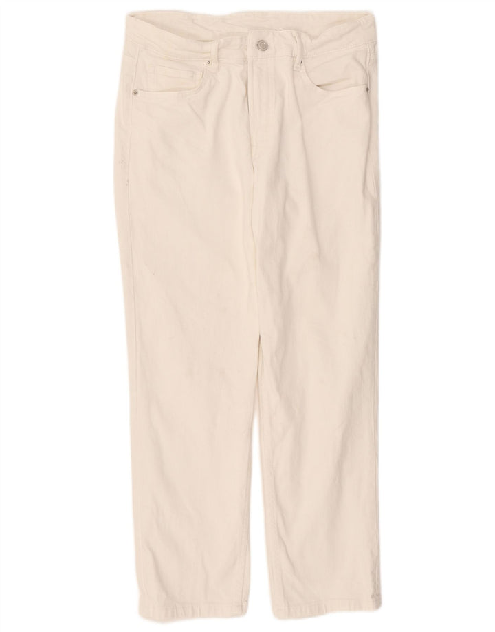 Massimo Dutti Jean droit pour femme EU 40 Medium W30 L26 Coton blanc