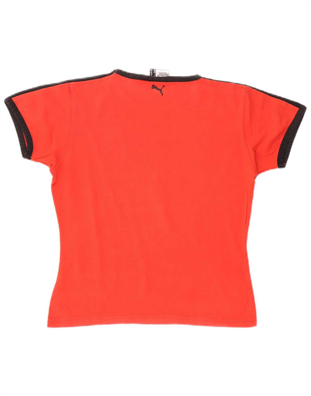 Puma T-shirt graphique pour femme UK 14 Large Rouge Colourblock