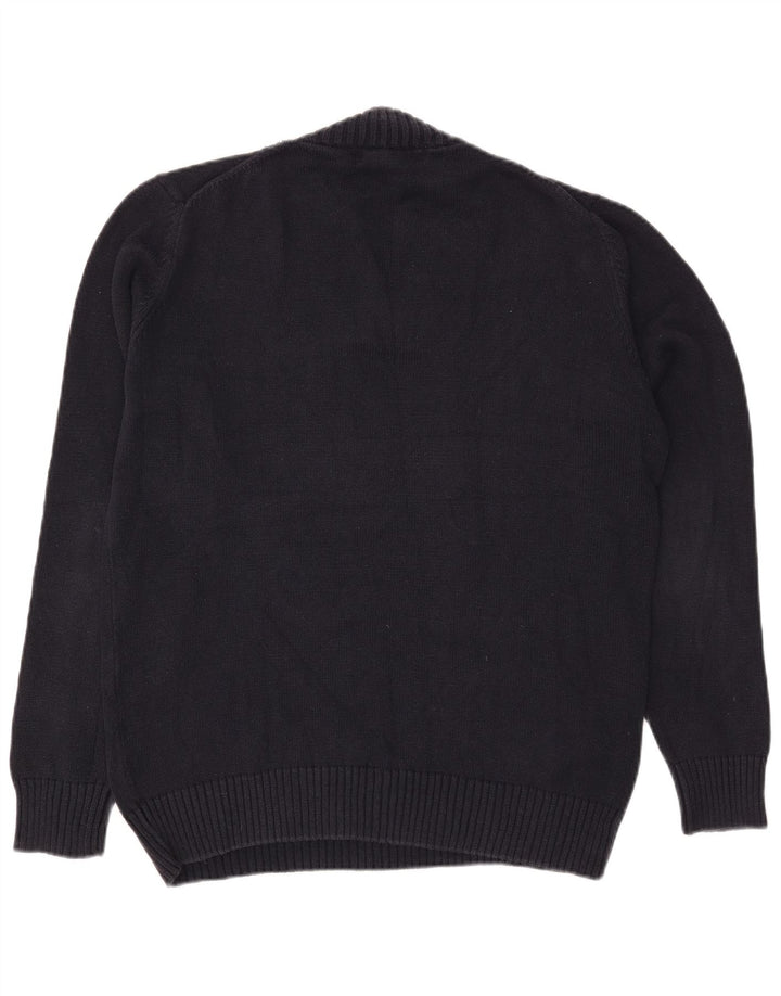 Zara Pull col V pour homme Bleu marine Taille L