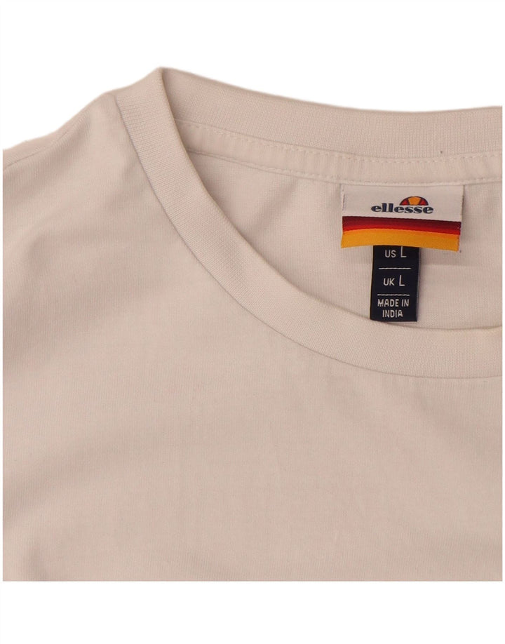 ELLESSE T-Shirt Graphique Homme Grand Blanc