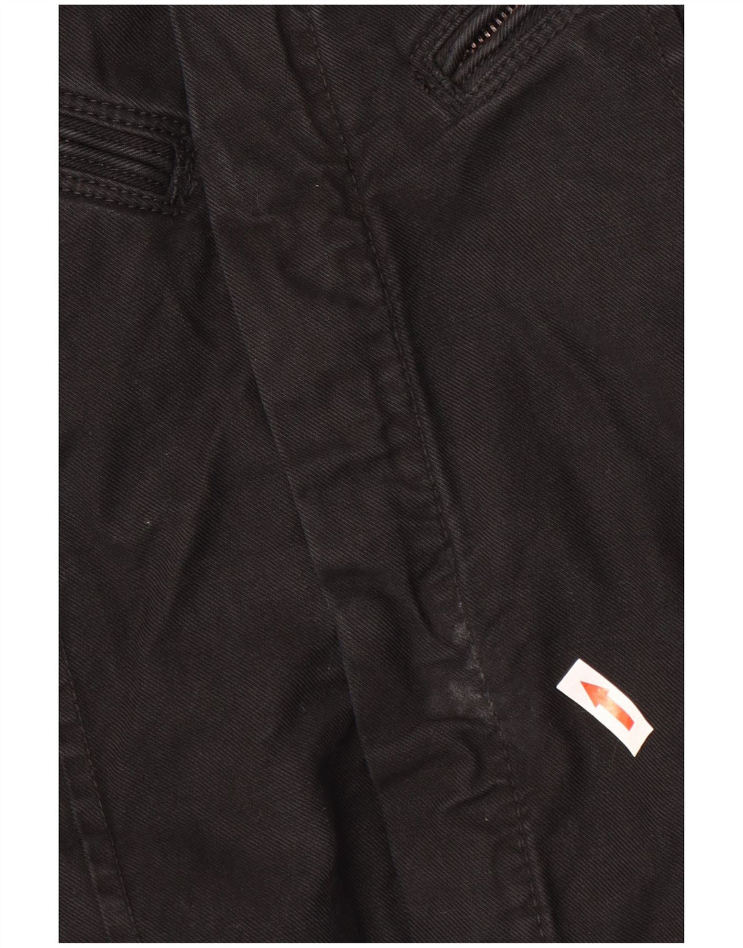 ENERGIE Veste en Jean Homme UK 38 Moyen Noir Coton