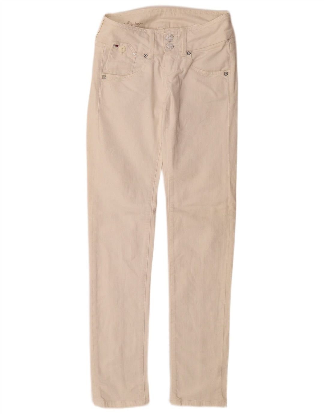 Tommy Hilfiger Jean Slim Femme W25 L32 Coton Blanc
