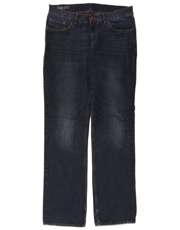 TOMMY HILFIGER Jean Droit Homme W34 L34 Bleu Marine Coton