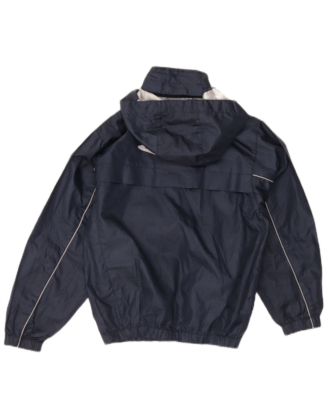 UMBRO Veste de pluie à capuche pour garçon 7-8 ans Bleu marine Polyester