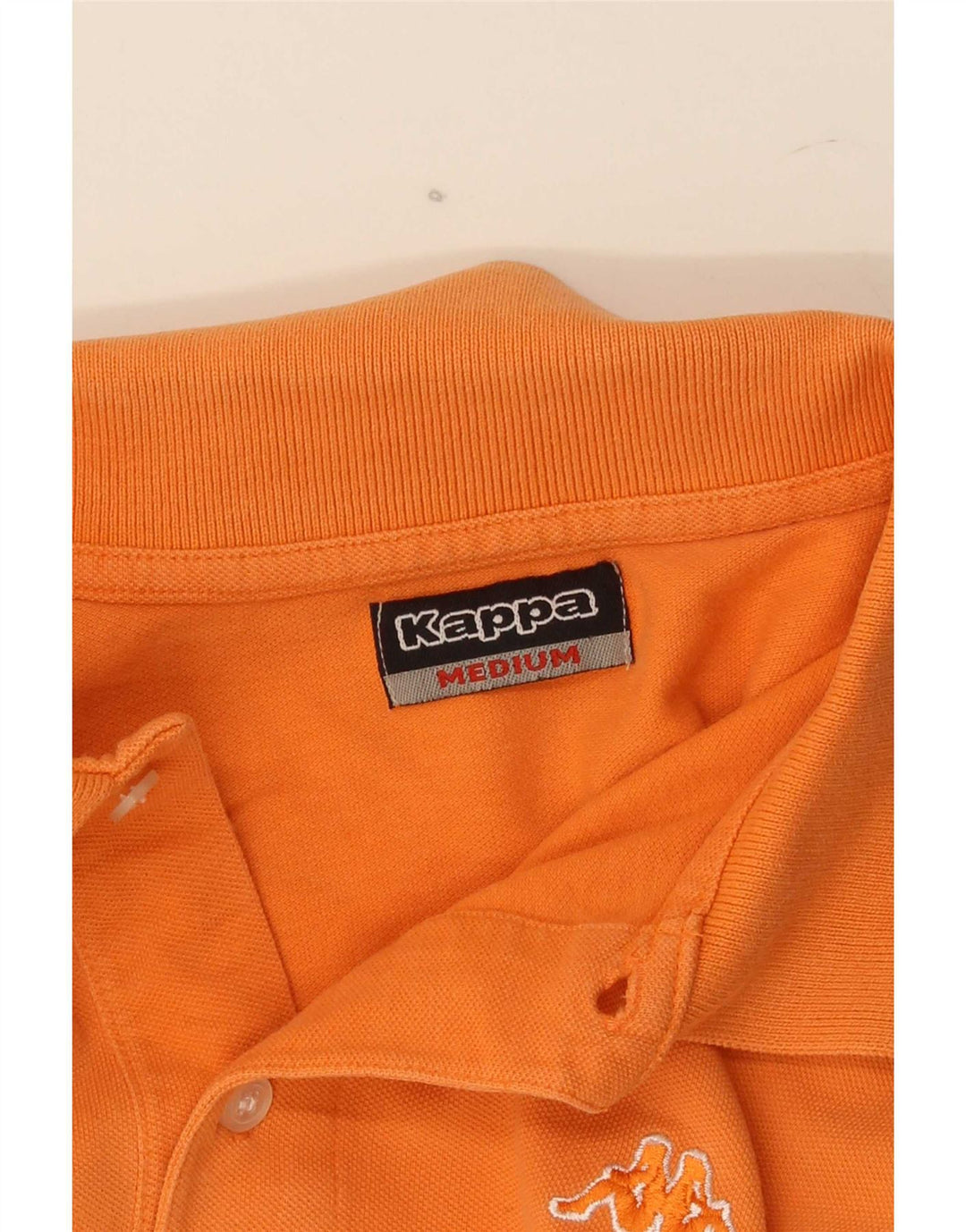 Kappa Polo Homme Orange Moyen Coton