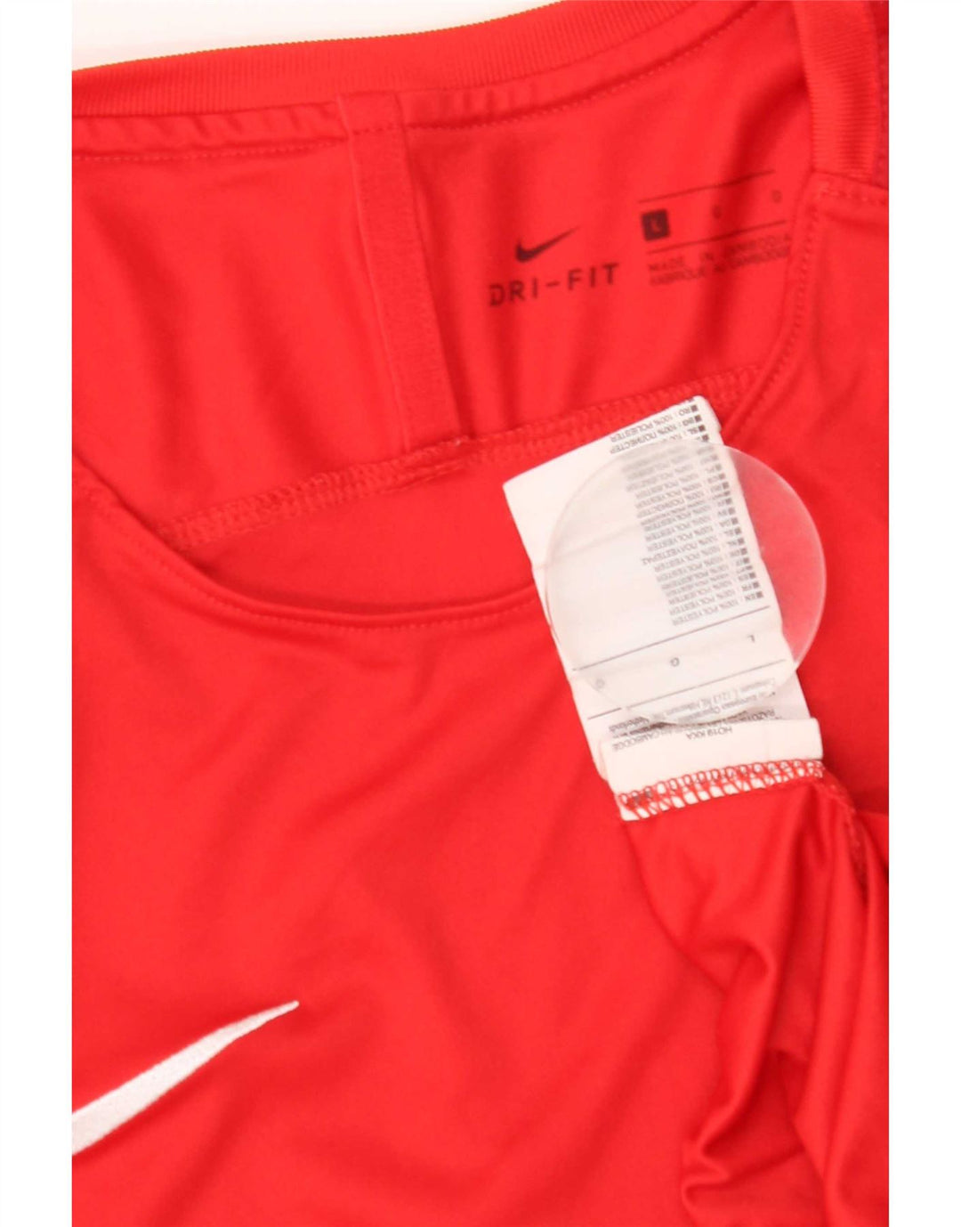 Nike Hommes Dri Fit T-Shirt Haut Large Rouge Polyester
