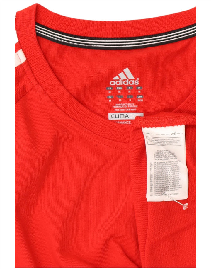 Adidas Homme Clima 365 T-Shirt Haut Rouge Moyen Coton