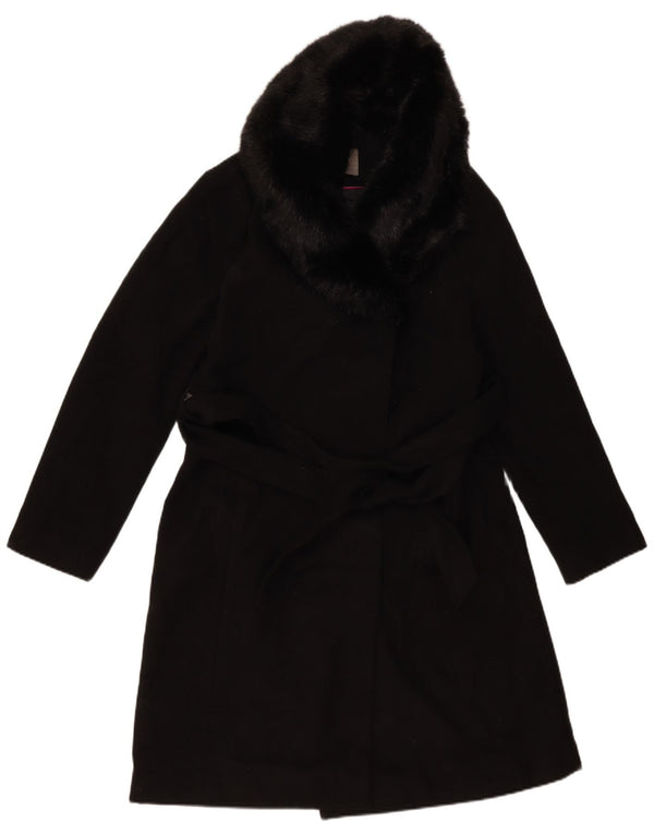 Oasis Manteau Femme UK 44 Medium Noir Polyester