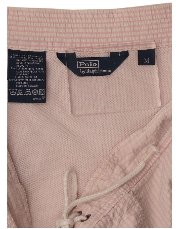 POLO RALPH LAUREN Short de Bain Homme Coton Rayé Rose Moyen