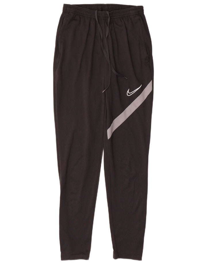 Nike Mens Dri Fit Tracksuit Trousers Small Black Colourblock Polyester