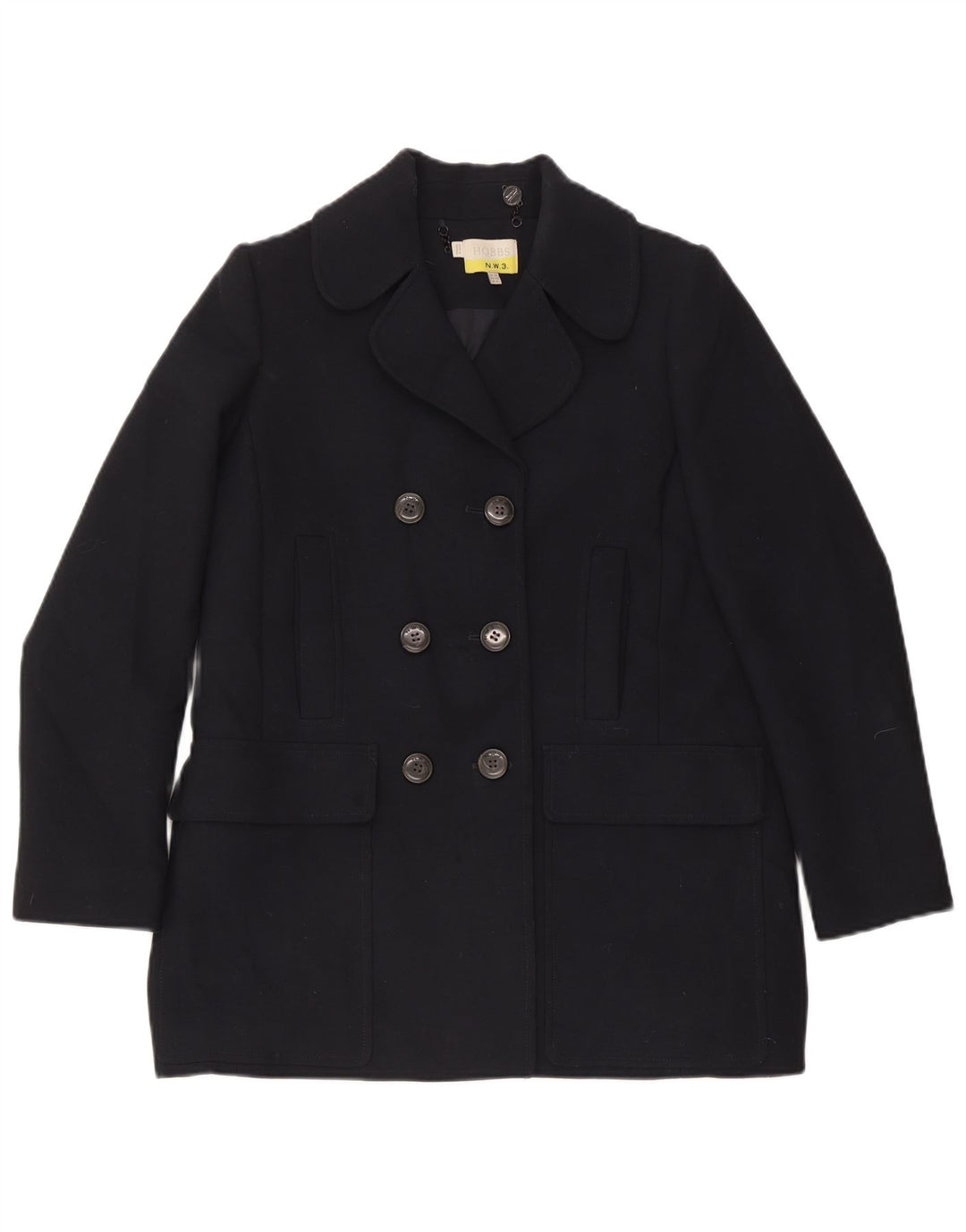 Hobbs Caban Femme UK 12 Medium Bleu Marine Polyester