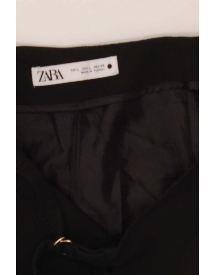 Zara Short décontracté pour femme Large W30 Noir Polyester
