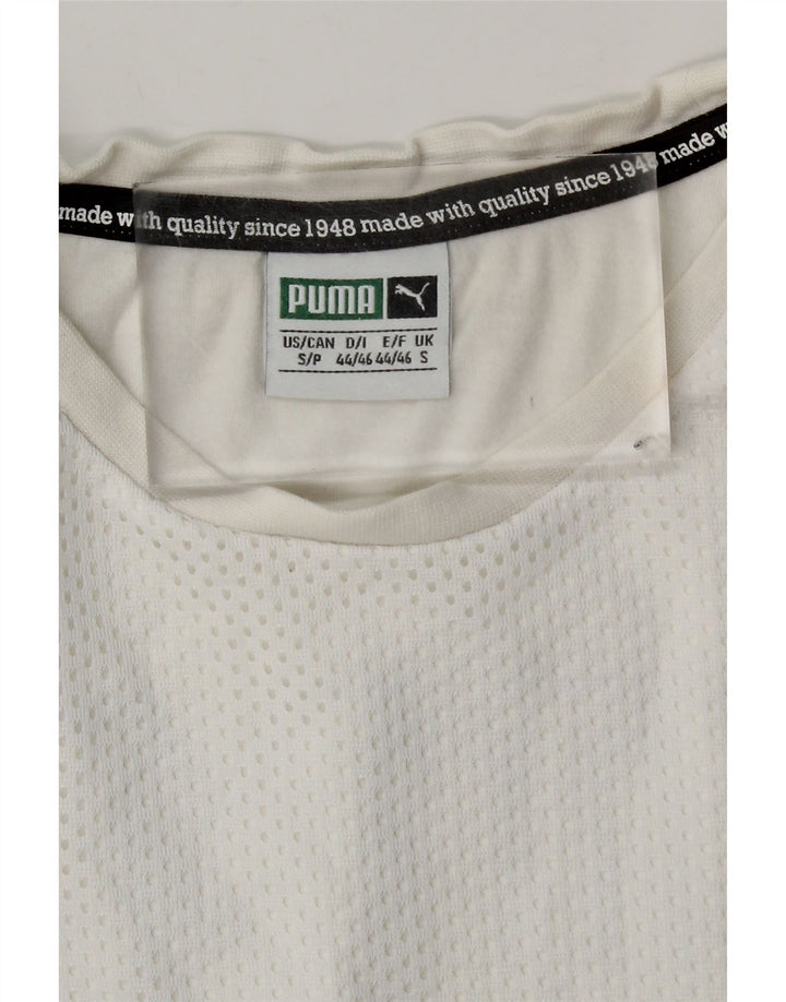 Puma T-Shirt Graphique Homme Petit Blanc Polyester