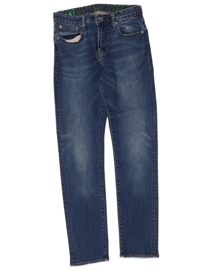 Superdry Jean Slim W30 L32 Femme Bleu Coton