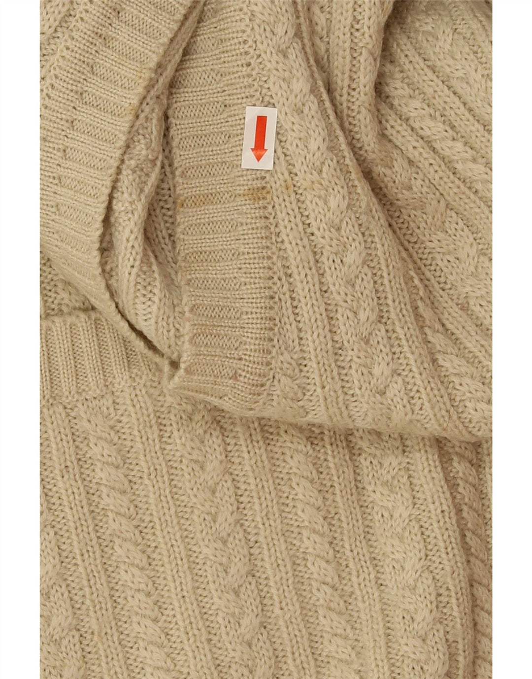 YESSICA Womens Oversized Longline Cardigan Sweater EU 40/42 Medium Beige Vintage Yessica and Second-Hand Yessica from Messina Hembry 