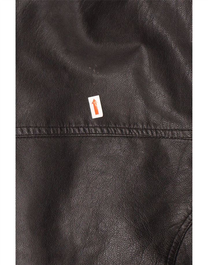 VINTAGE Mens Leather Jacket UK 41/43  Large Black Leather